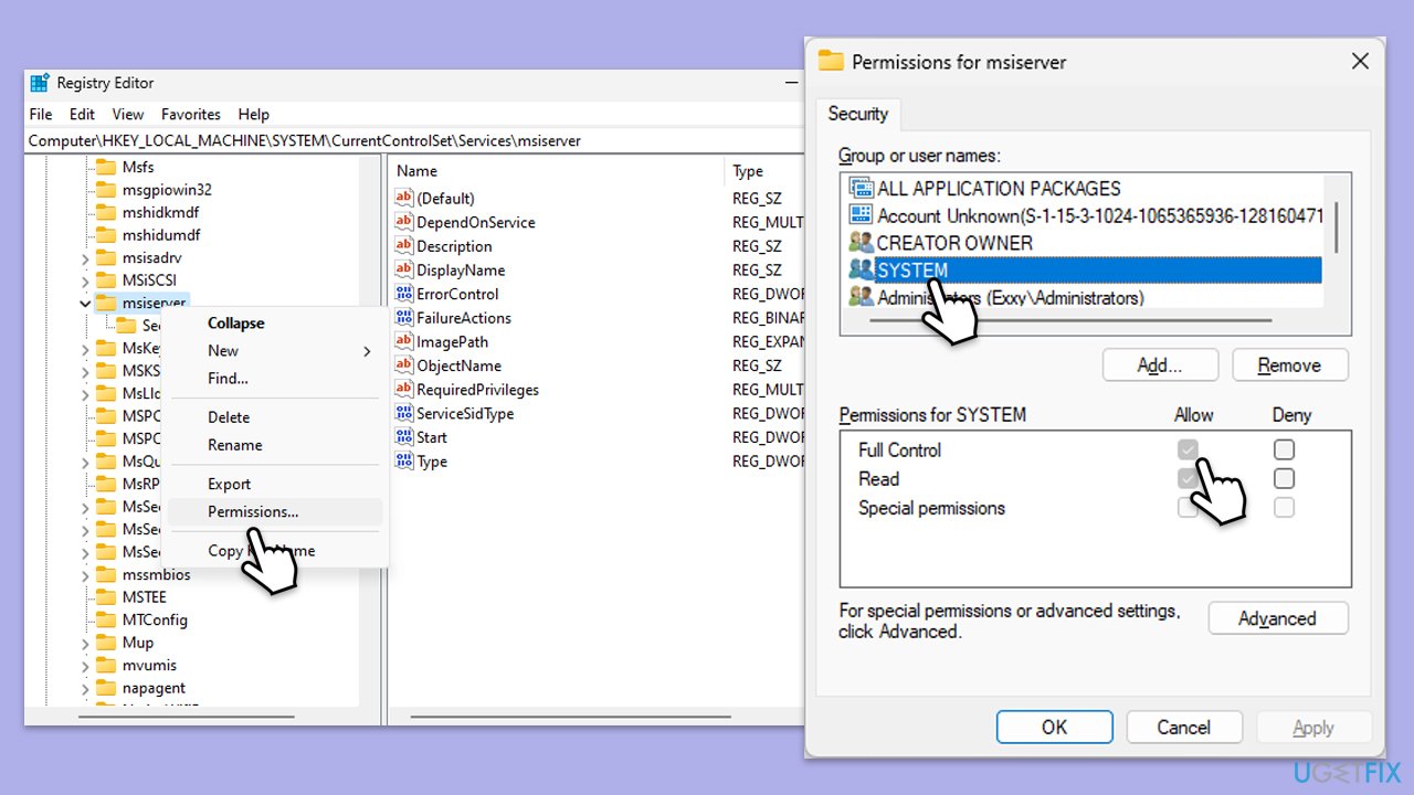 How to fix windows installer service could not be accessed error permissions in registry editor copy How to fix windows installer service could not be accessed error permissions in registry editor copy