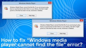 How to fix windows media player cannot find the file error