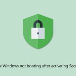 How to fix windows not booting after activating secure boot