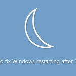How to fix windows restarting after sleep