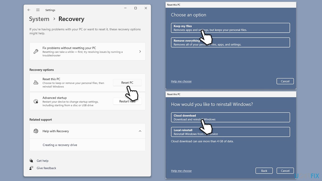 How to fix windows security blank screen in windows 11 reset windows