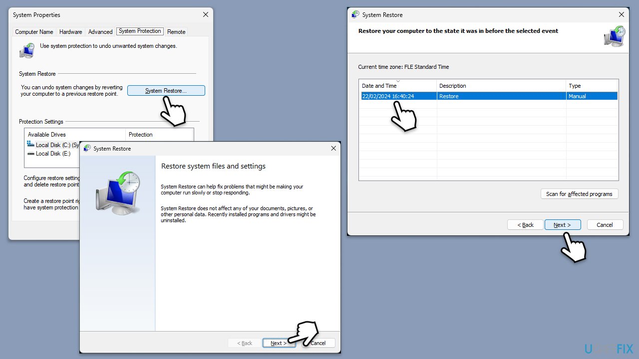 How to fix windows security blank screen in windows 11 system restore