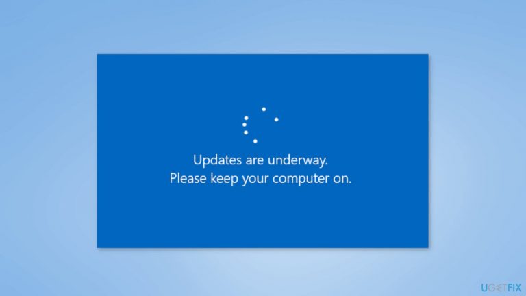 How to fix Windows stuck on “Updates are underway” screen?