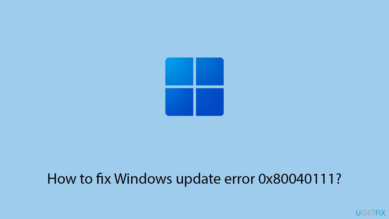 How to fix windows update error 0x80040111 copy