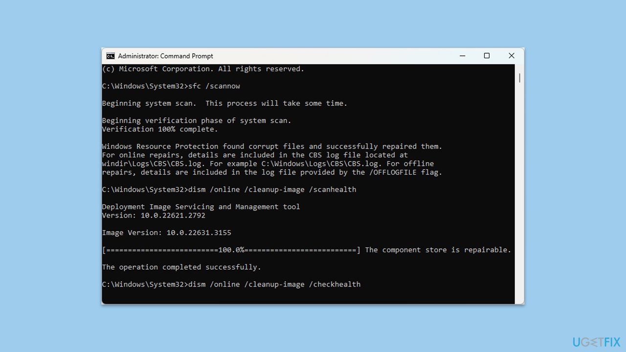 How to fix windows update error 0x80040111 sfc dism