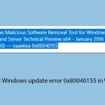 How to fix windows update error 0x80040155 in windows copy