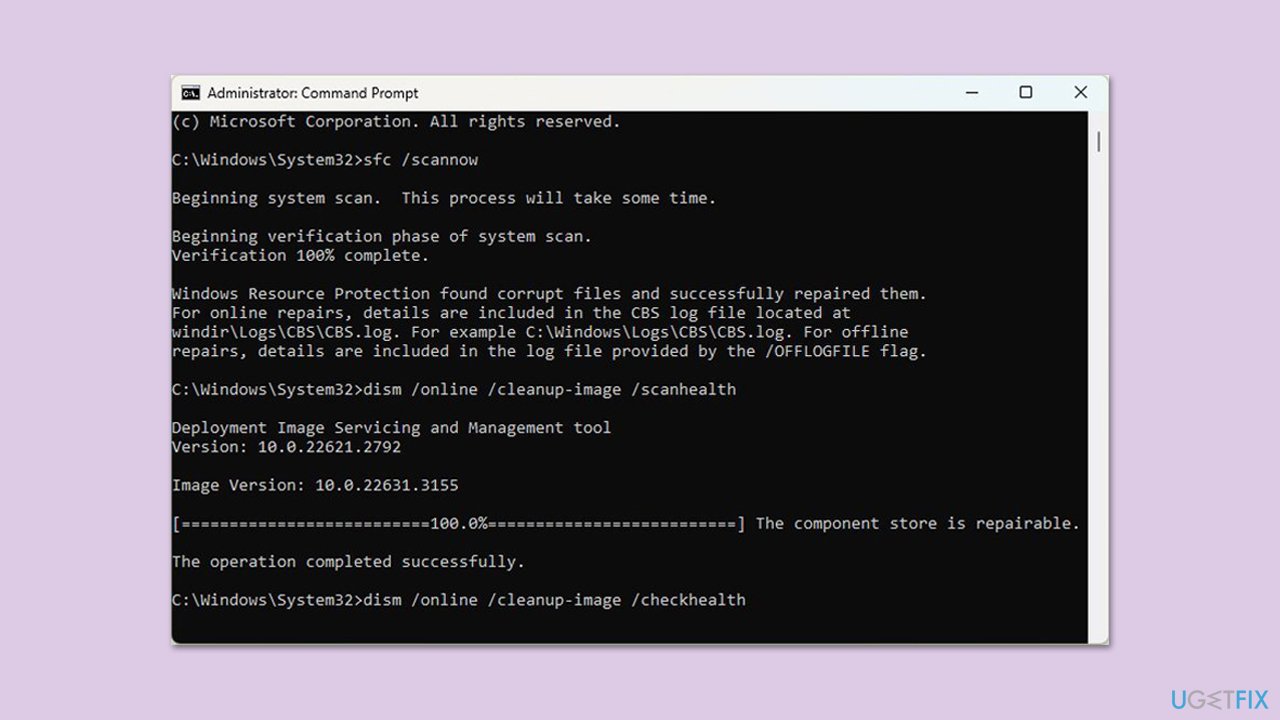 How to fix windows update error 0x8007001c sfc dism