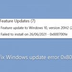 How to fix windows update error 0x8007001e