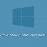 How to fix windows update error 0x80070050