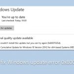How to fix windows update error 0x8007025d