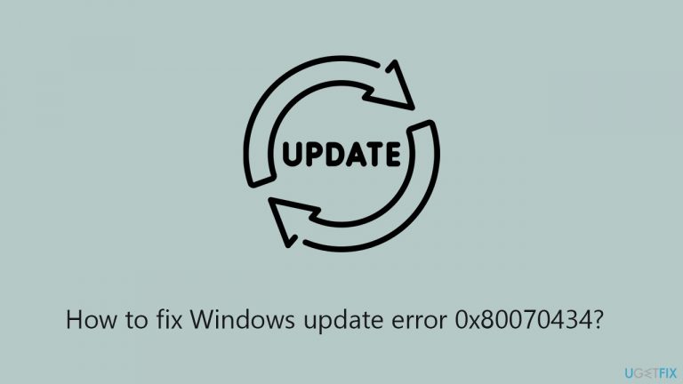 How to fix Windows update error 0x80070434?