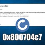 How to fix windows update error 0x800704c7