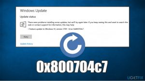 How to fix windows update error 0x800704c7