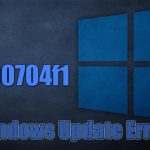 How to fix windows update error 0x800704f1