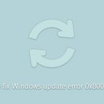 How to fix windows update error 0x80070538