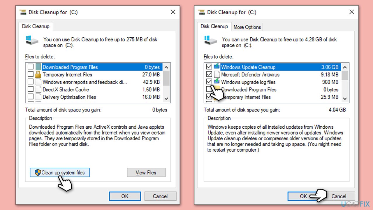 Perform Disk Cleanup