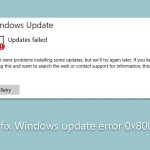 How to fix windows update error 0x800706ba
