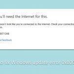 How to fix windows update error 0x800713ab
