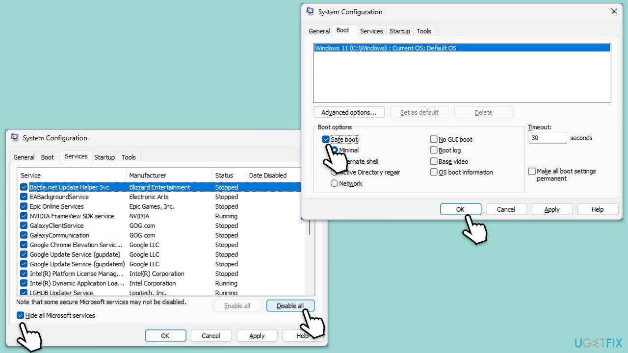 How to fix windows update error 0x80071a30 clean boot
