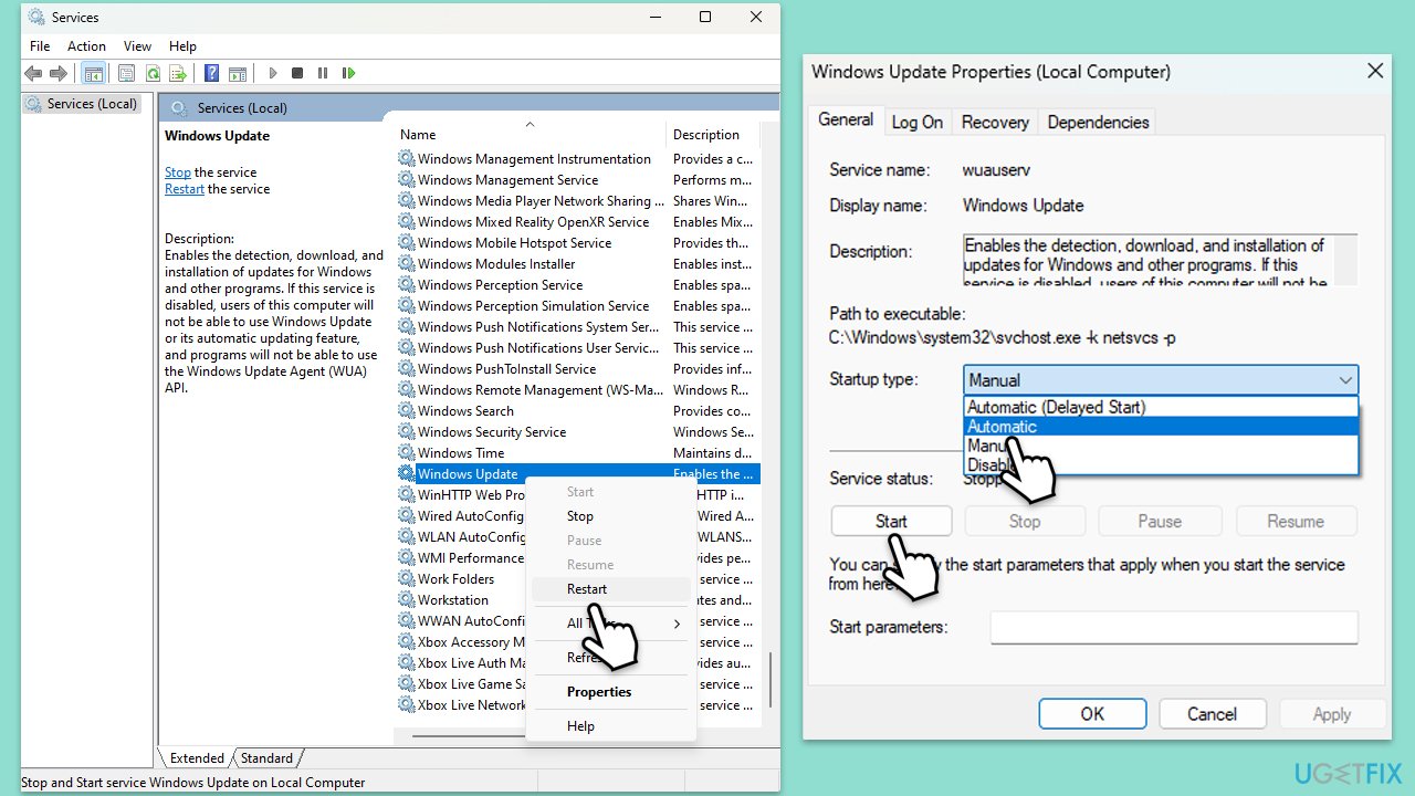 How to fix windows update error 0x80073713 services copy