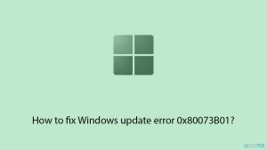 How to fix windows update error 0x80073b01 copy