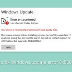 How to fix windows update error 0x8008005