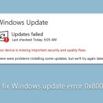 How to fix windows update error 0x80096010