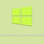 How to fix windows update error 0x800b0110