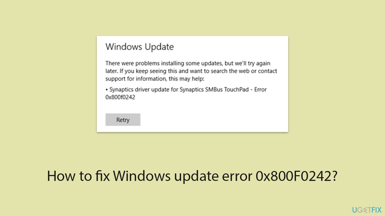 How to fix windows update error 0x800f0242 copy