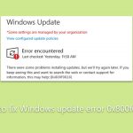 How to fix windows update error 0x800f0816