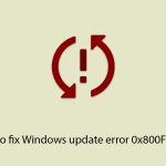 How to fix windows update error 0x800f0840 copy