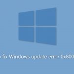 How to fix windows update error 0x800f0841