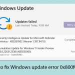 How to fix windows update error 0x800f0983 copy