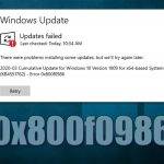 How to fix windows update error 0x800f0986
