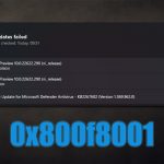 How to fix windows update error 0x800f8001
