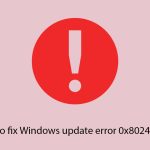 How to fix windows update error 0x80240001 copy