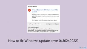 How to fix windows update error 0x80240022 copy