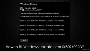 How to fix windows update error 0x8024002d
