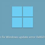 How to fix windows update error 0x80244018