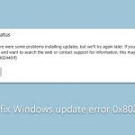 How to fix windows update error 0x8024401f