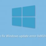 How to fix windows update error 0x80245006