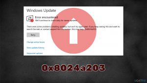 How to fix windows update error 0x8024a203