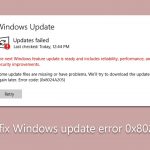 How to fix windows update error 0x8024a205