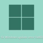 How to fix windows update error 0x8024afff