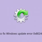 How to fix windows update error 0x8024ce16