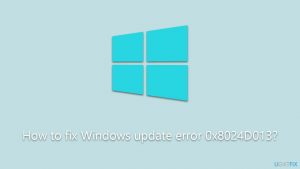 How to fix windows update error 0x8024d013
