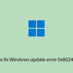 How to fix windows update error 0x8024f001 copy