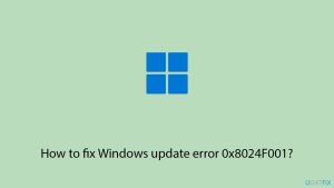 How to fix windows update error 0x8024f001 copy