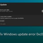 How to fix windows update error 0xc0000005