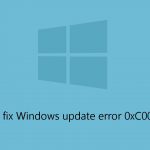 How to fix windows update error 0xc007000d